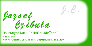 jozsef czibula business card